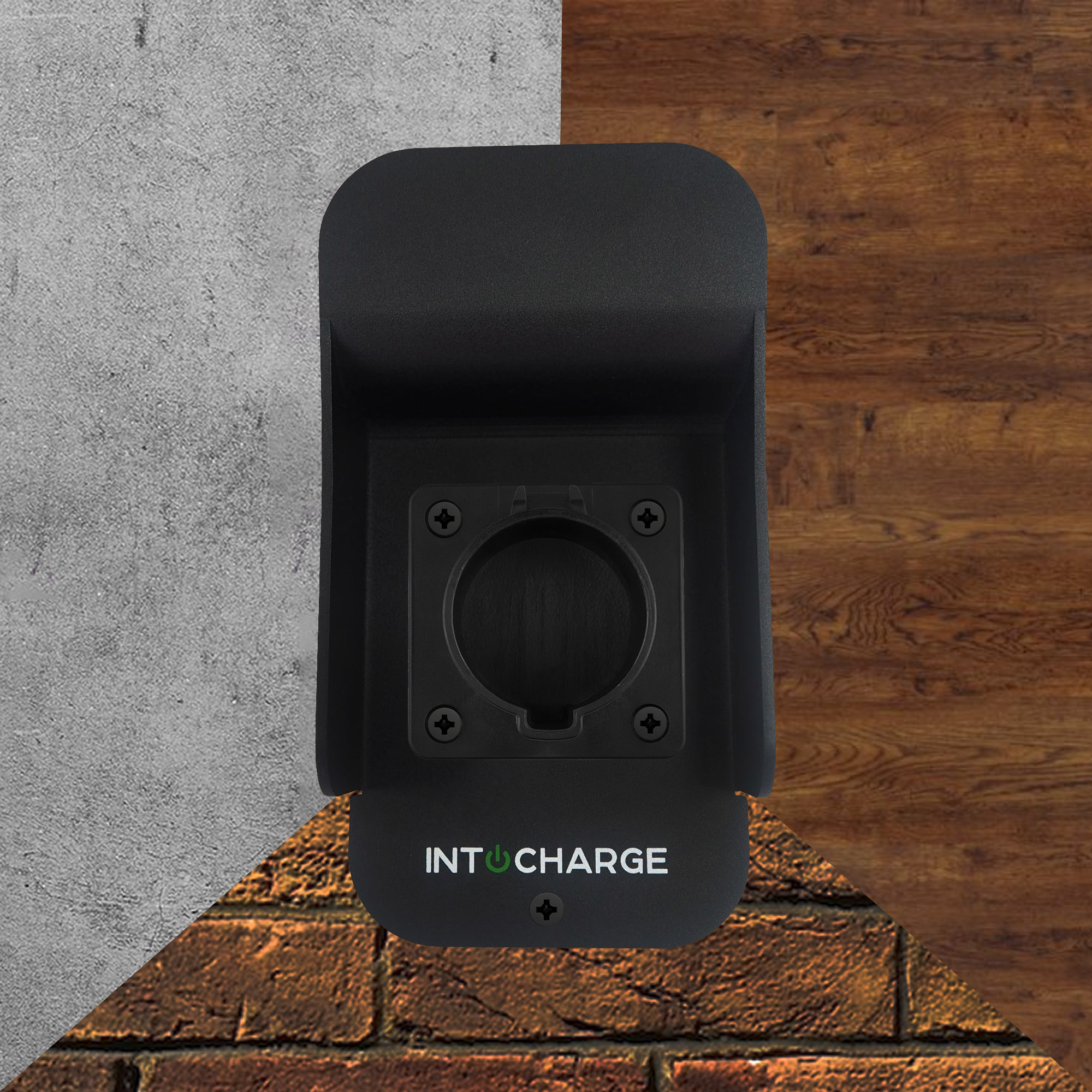 IntoCharge SAE J1772 Charger Holster Dock and Cable Holder