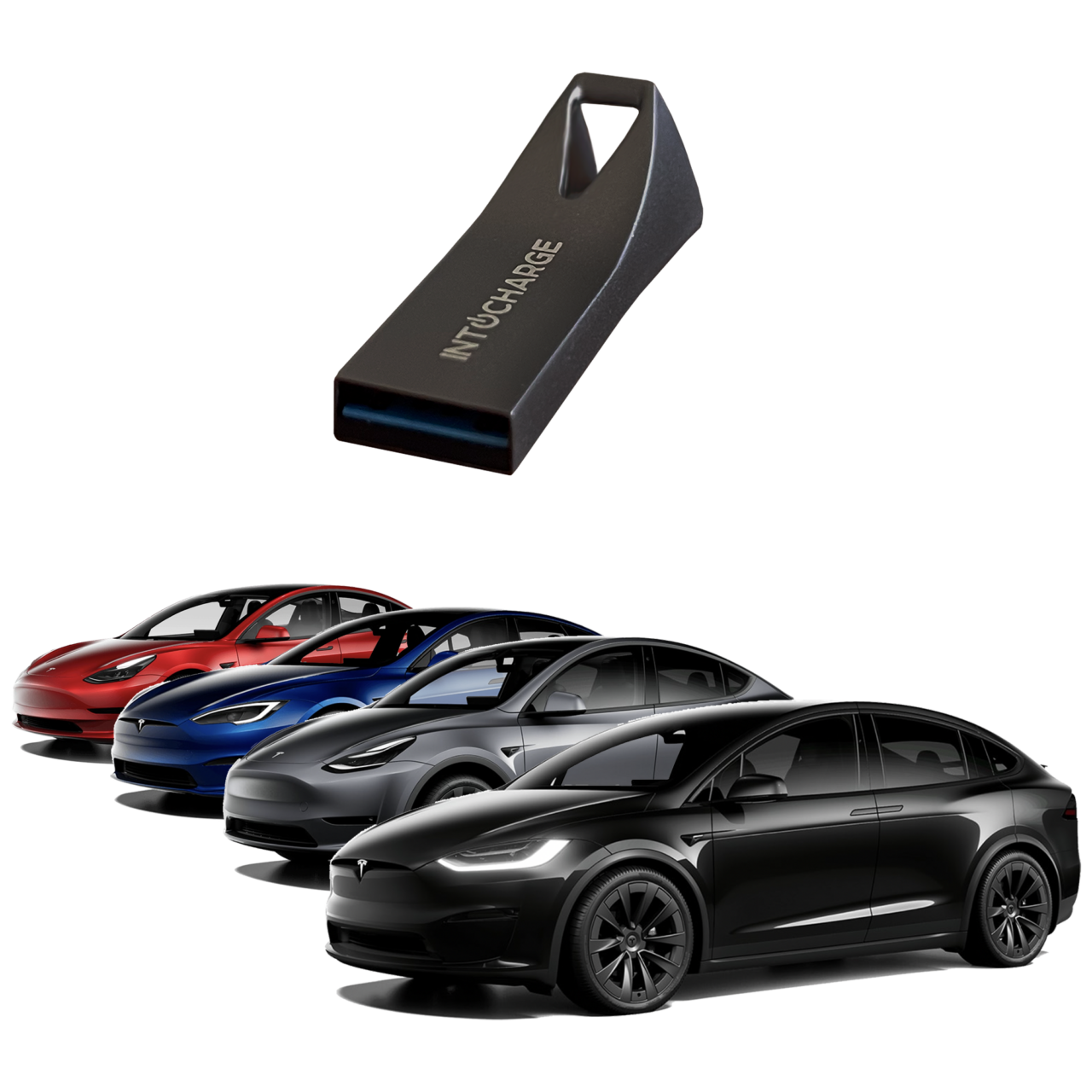 Pre configured 128gb usb flash drive for tesla intocharge